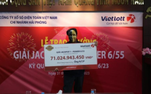 Vietlott trao thưởng 71 tỷ đồng cho khách hàng Quảng Ninh trúng giải Jackpot 1 XS Power 6/55