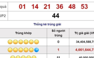 XS Power 6/55: Khách hàng may mắn trúng Jackpot 2 kỳ quay 881