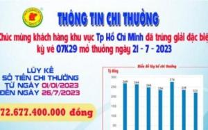 Xskt Bình Dương: Trao giải đặc biệt kỳ vé 07K29 cho khách hàng ở TP HCM