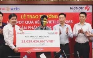 Vietlott: Trao thưởng 25 tỷ đồng cho khách hàng qua kênh Vietlott SMS