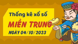 Thống kê phân tích XSMT Thứ 4 ngày 04/10/2023 - Thống kê giải đặc biệt phân tích cầu lô tô xổ số miền Trung 04/10/2023