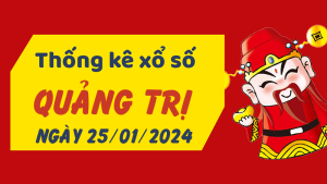 Thống kê phân tích XSQT Thứ 5 ngày 25/01/2024 - Thống kê giải đặc biệt phân tích cầu lô tô xổ số Quảng Trị 25/01/2024