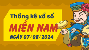 Thống kê phân tích XSMN Thứ 4 ngày 07/08/2024 - Thống kê giải đặc biệt phân tích cầu lô tô xổ số miền Nam 07/08/2024