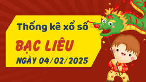 Thống kê phân tích XSBL Thứ 3 ngày 04/02/2025 - Thống kê giải đặc biệt phân tích cầu lô tô xổ số Bạc Liêu 04/02/2025